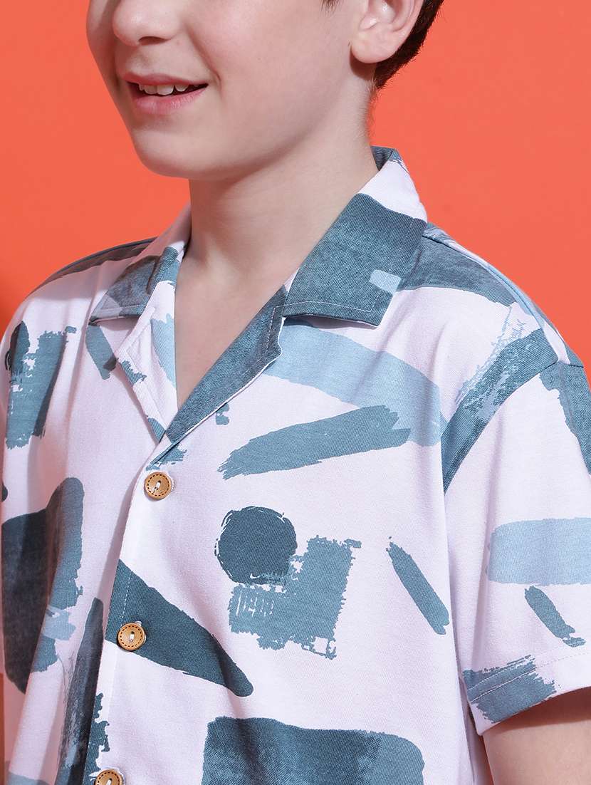 boys printed nightwear shorts set - 21925517 -  Standard Image - 5