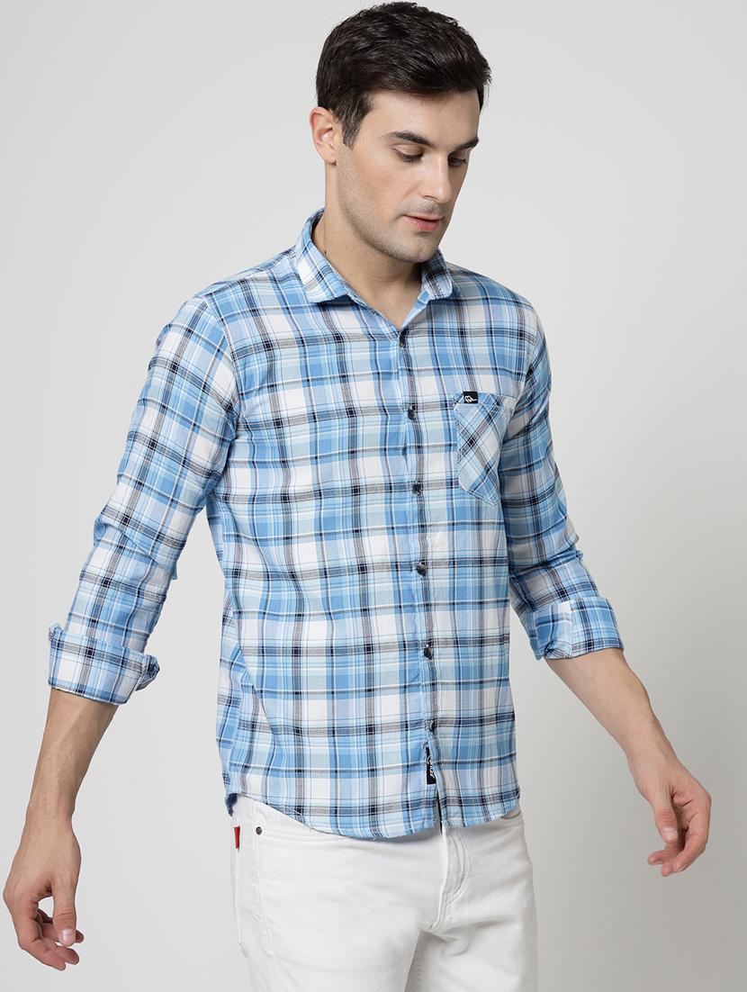 men checkered long sleeve regular fit casual shirt - 21925555 - Standard Image - 3