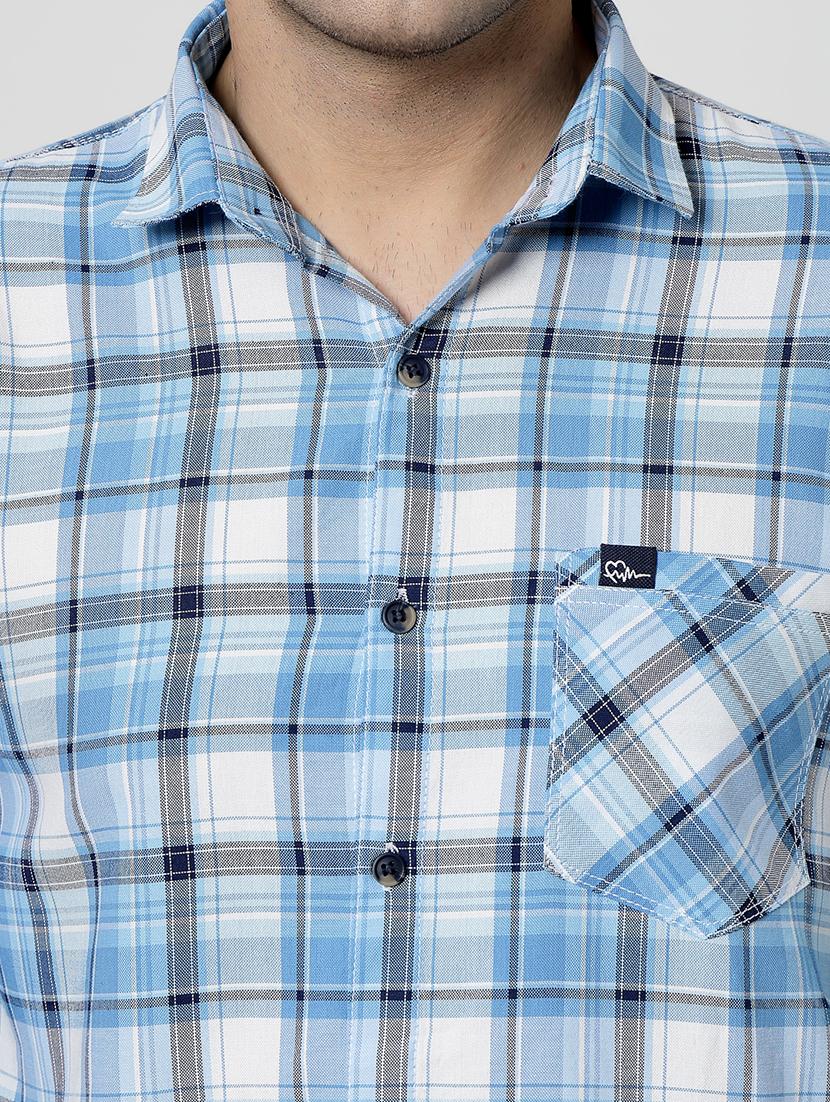 men checkered long sleeve regular fit casual shirt - 21925555 - Standard Image - 5