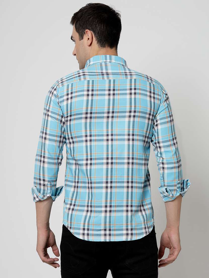 men checkered long sleeve regular fit casual shirt - 21925557 -  Standard Image - 3