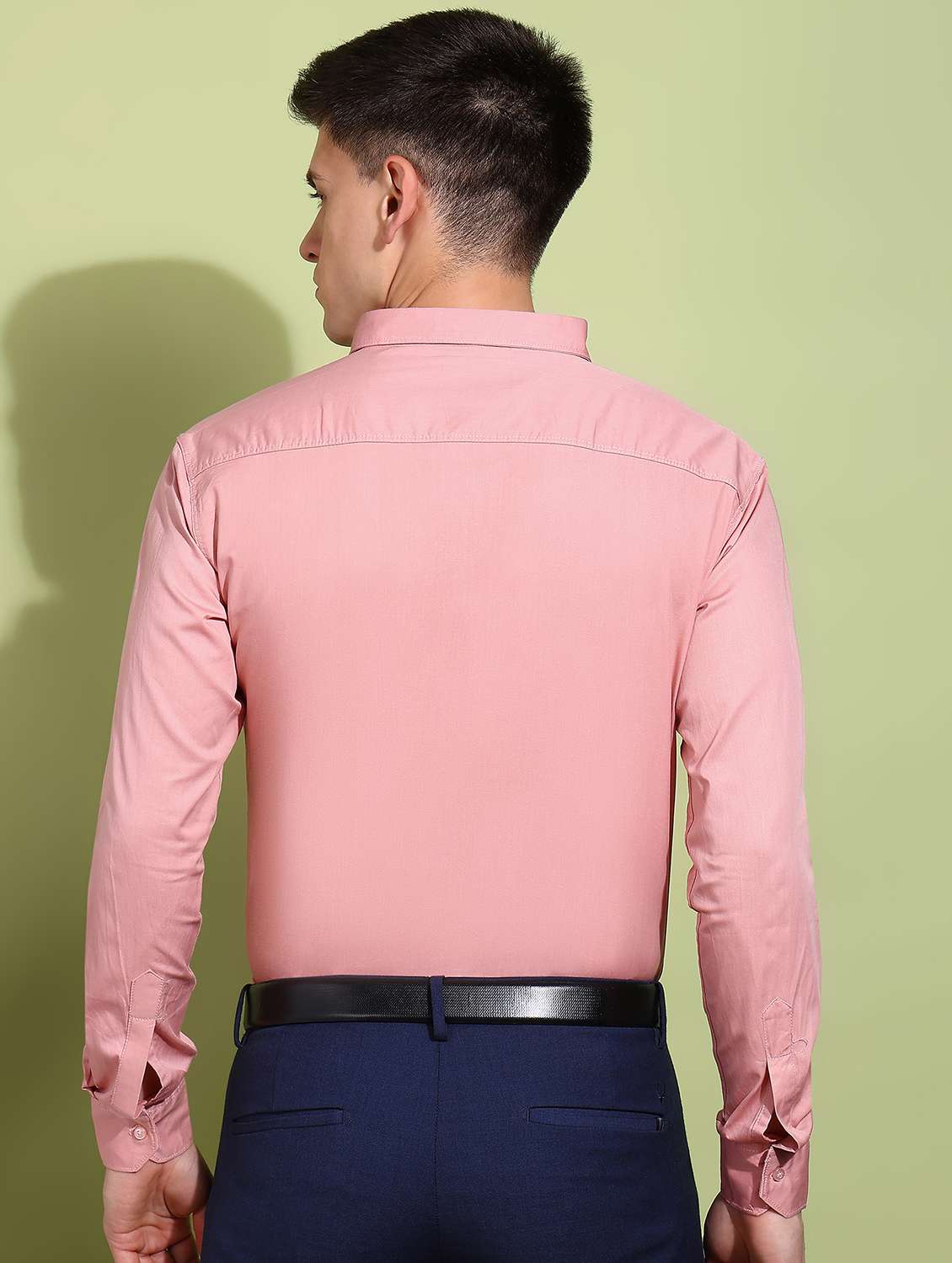 men solid long sleeve regular fit formal shirt - 21925565 -  Standard Image - 3