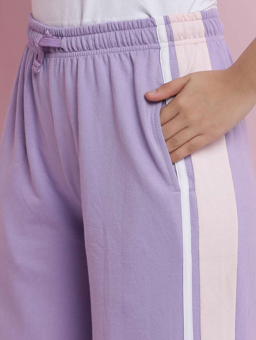 girls tapered high rise track pant - 21925728 - Standard Image - 5