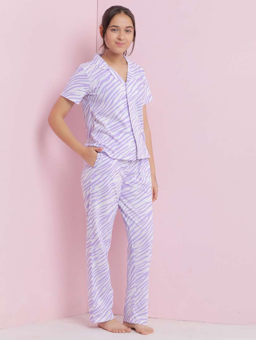 girls animal printed nightwear pyjama set - 21925736 -  Standard Image - 5