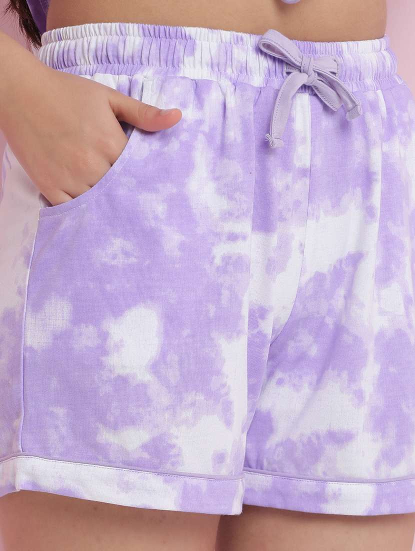 girls tie & dye nightwear shorts set - 21925738 -  Standard Image - 5