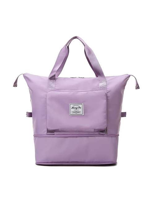 men lavender solid dufflebag
