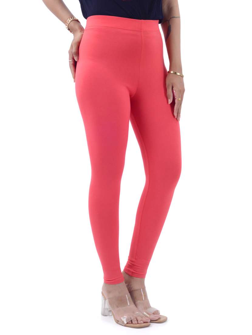 women solid mid rise ankle length legging - 21925799 -  Standard Image - 3