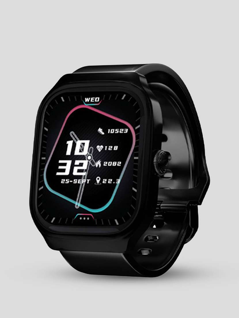 snapup fusion bluetooth calling smart watch (electric black)