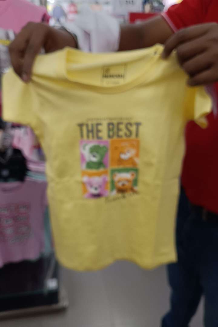 yellow cotton single jersey tshirt - 21925961 -  Zoom Image - 0