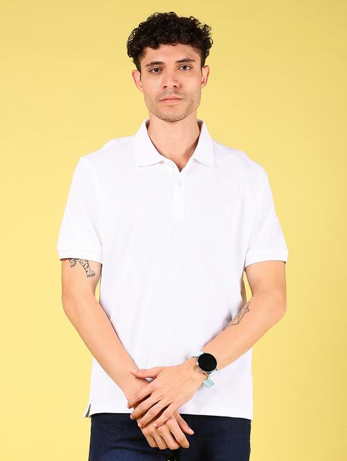 men solid short sleeve polo t-shirt - 21925999 -  Standard Image - 0