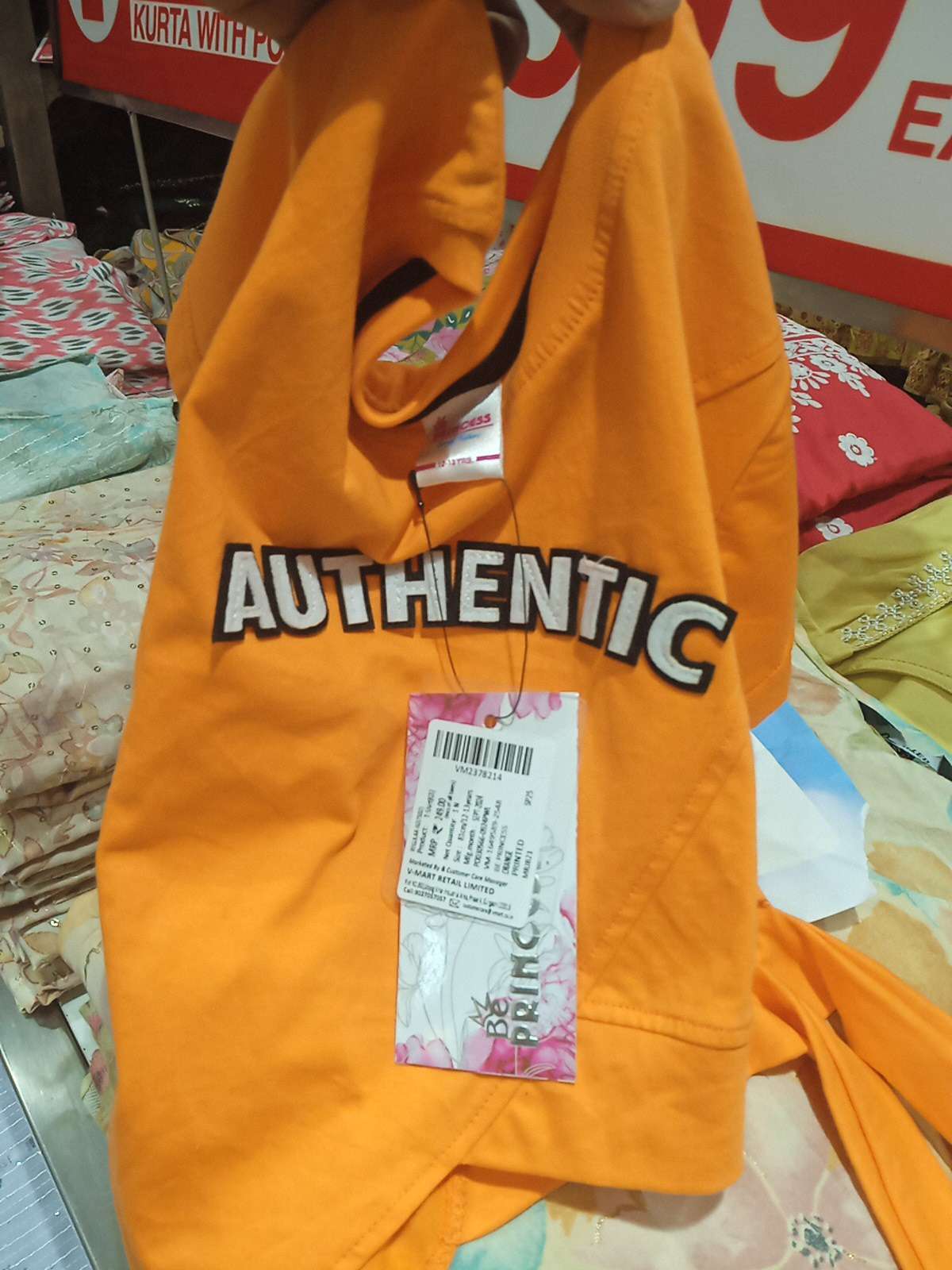 orange single jersey tshirt - 21926014 - Zoom Image - 0