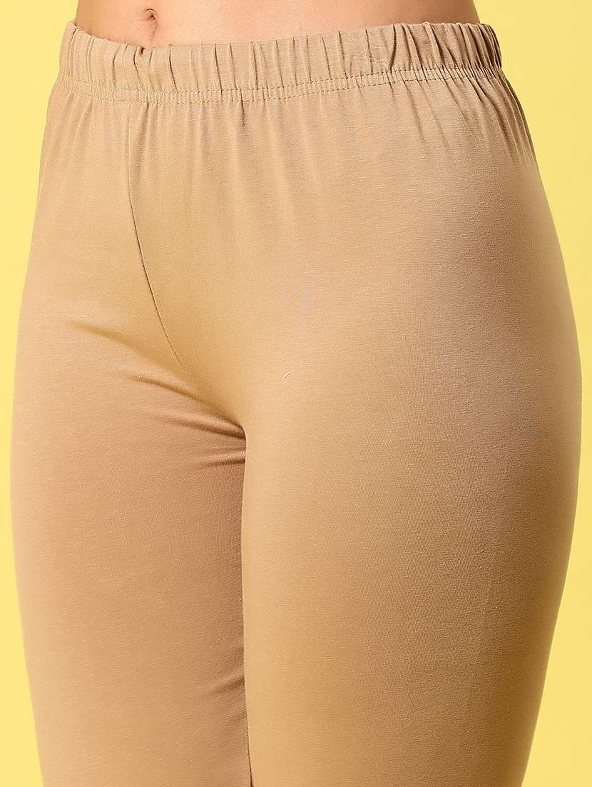 women solid mid rise full length churidar legging - 21926050 -  Standard Image - 5