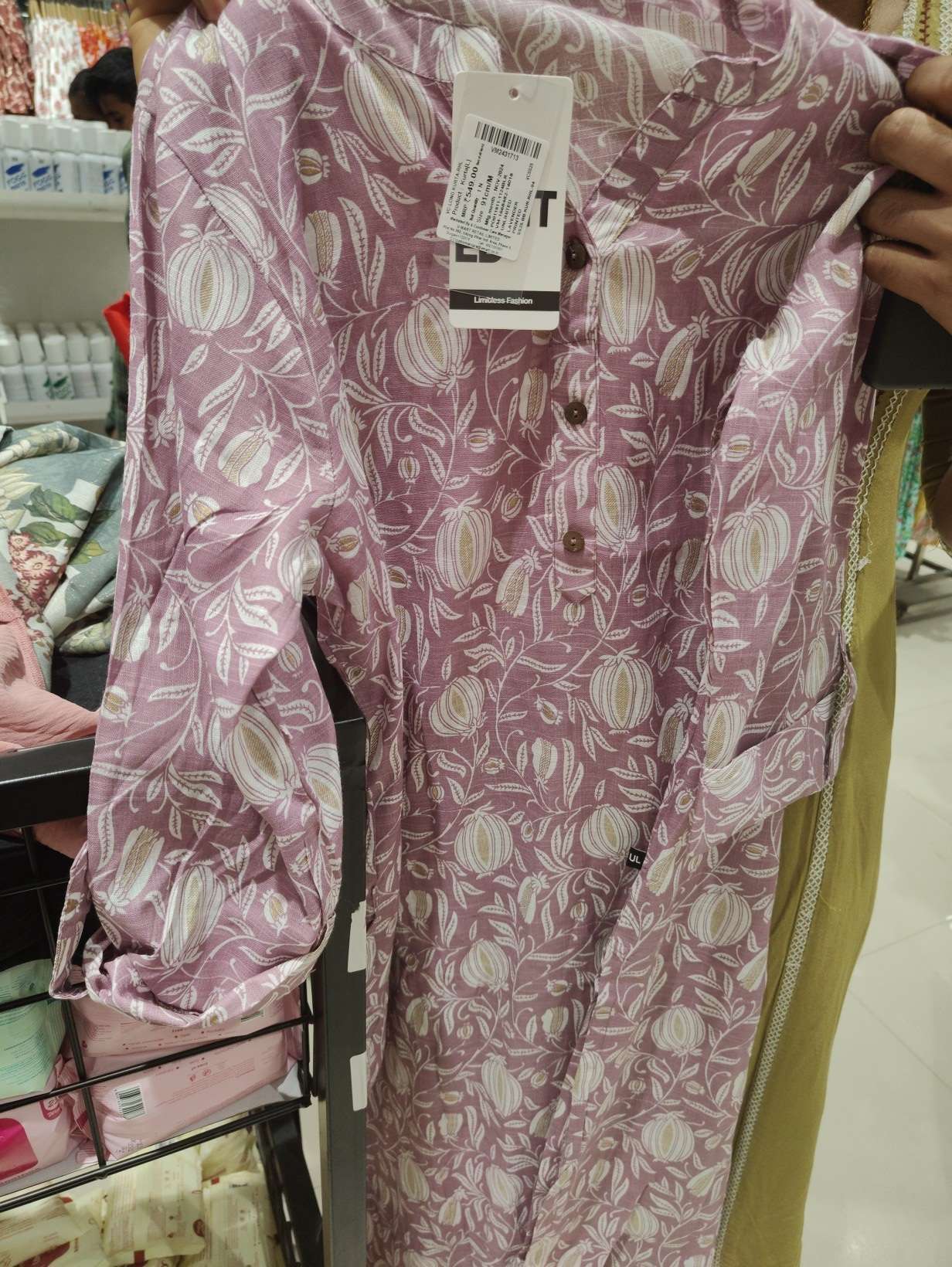 lavender rayon kurta - 21926089 -  Zoom Image - 0