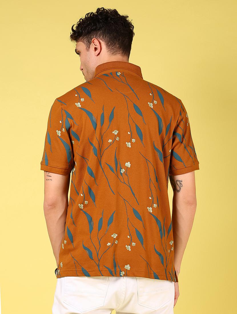 women printed short sleeve polo t-shirt - 21926187 - Standard Image - 3