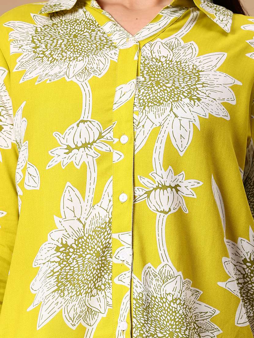 women printed collared regular shirt - 21926188 -  Standard Image - 5