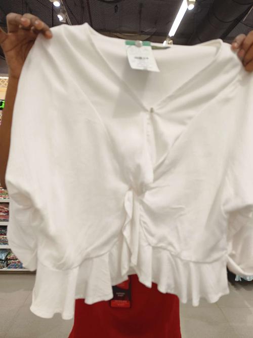 off white cotton top - 21926211 - Standard Image - 0