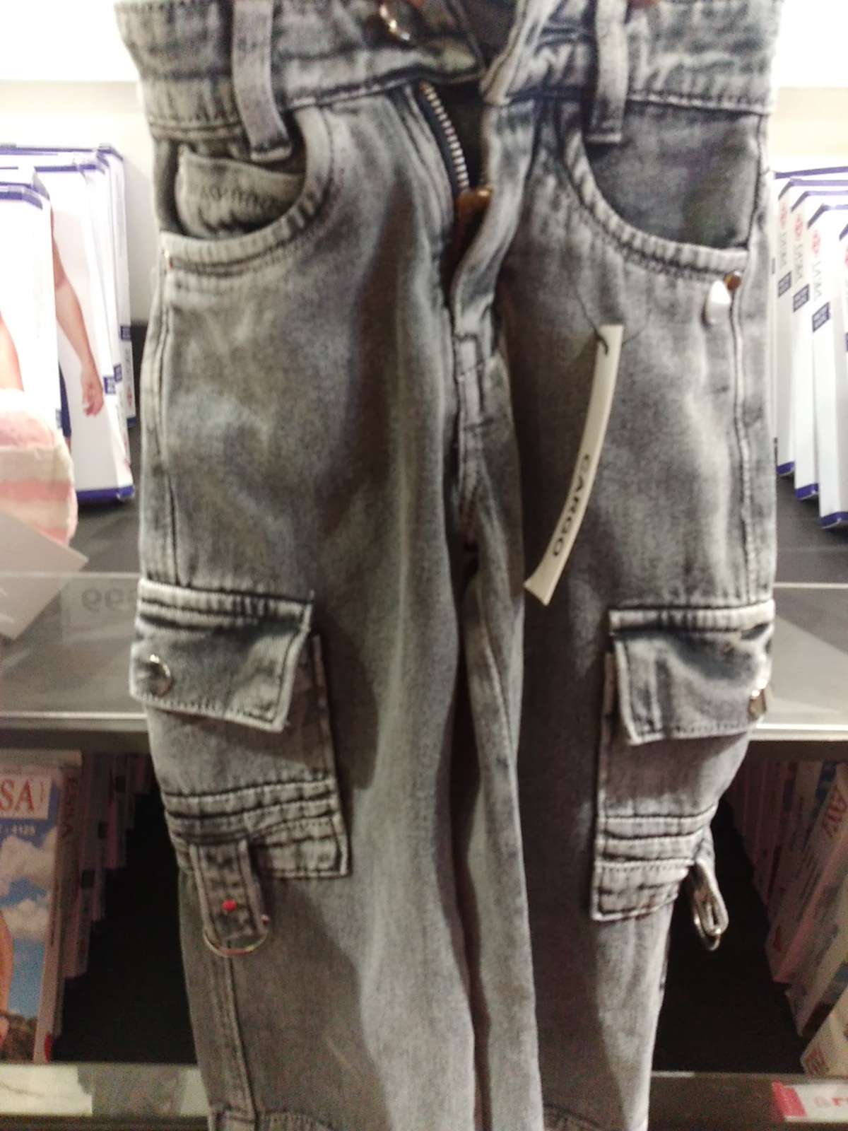 grey pc knitted denim jean - 21926225 - Zoom Image - 0