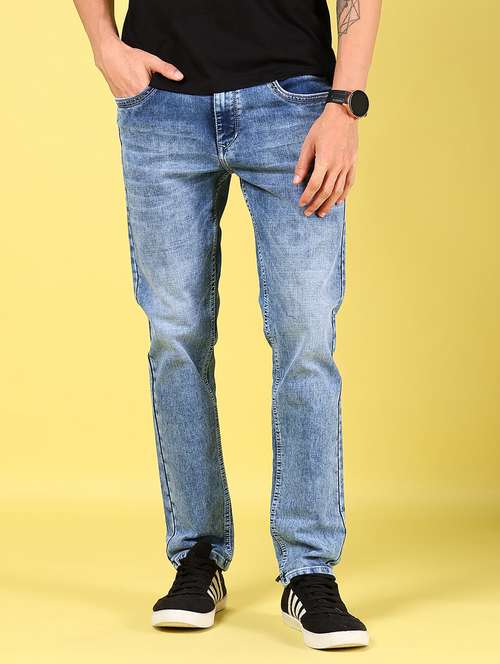men solid mid rise slim fit jean - 21926314 -  Standard Image - 0