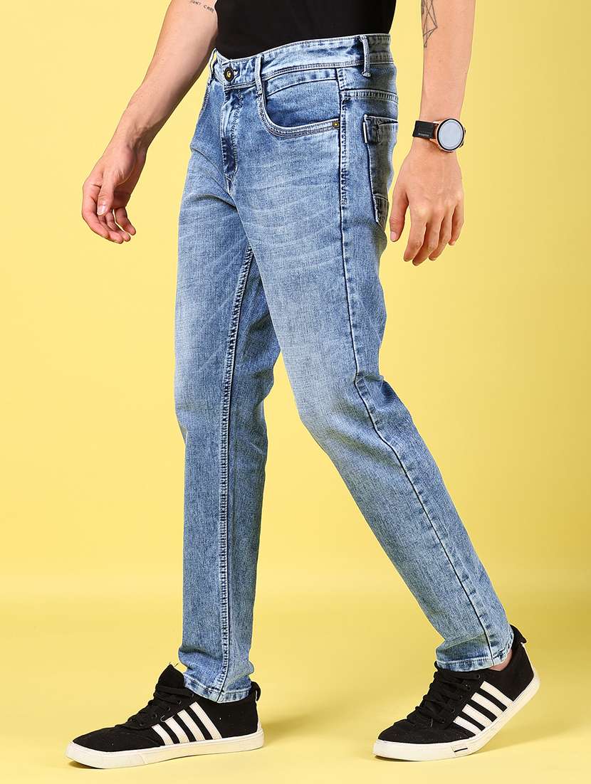 men solid mid rise slim fit jean - 21926314 -  Standard Image - 3