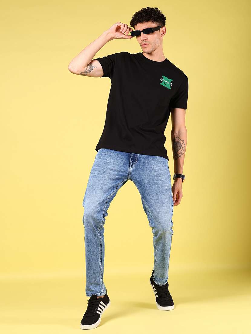 men solid mid rise slim fit jean - 21926314 -  Standard Image - 5