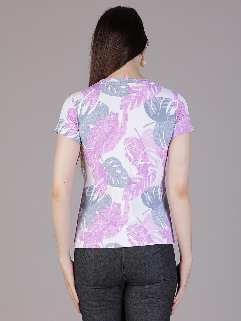 lavender polyester regular tshirt - 21926485 - Standard Image - 3