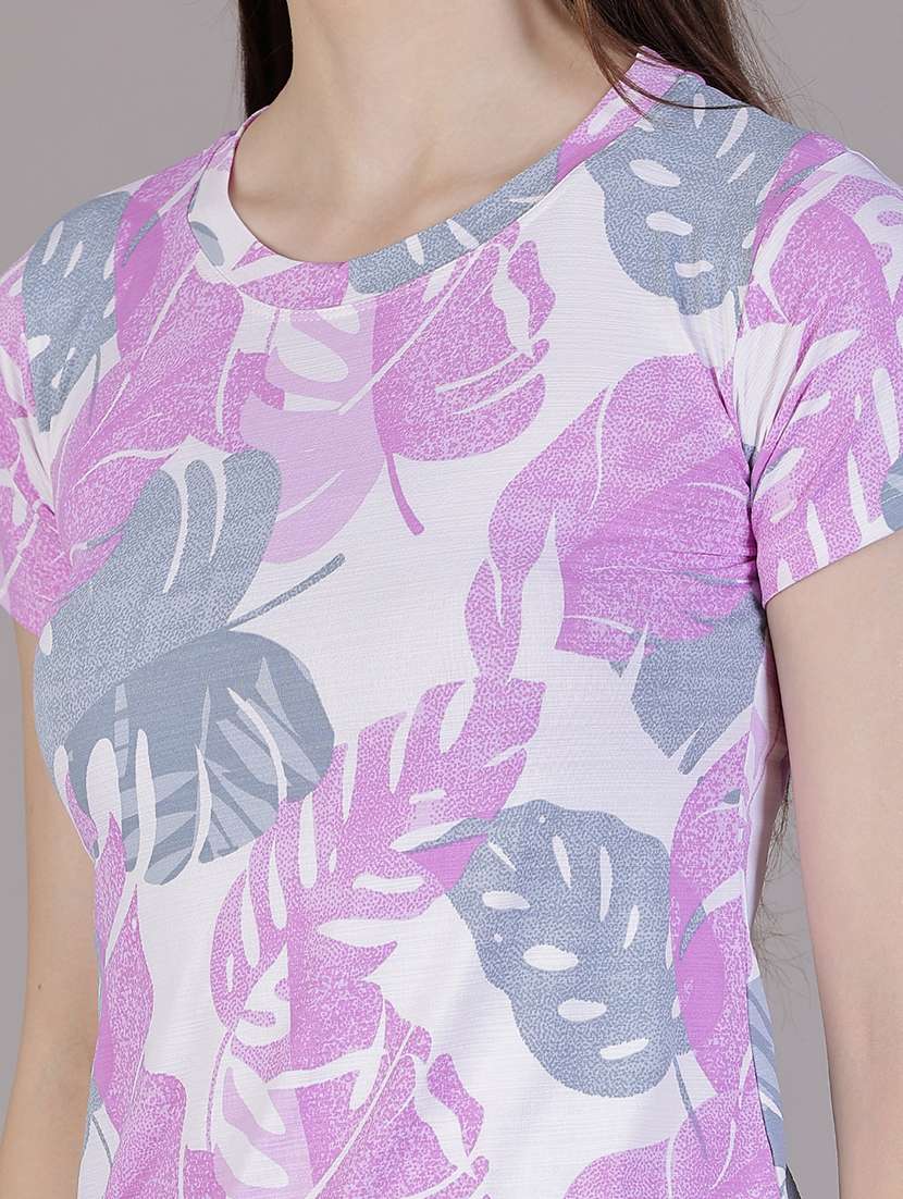 lavender polyester regular tshirt - 21926485 - Standard Image - 5