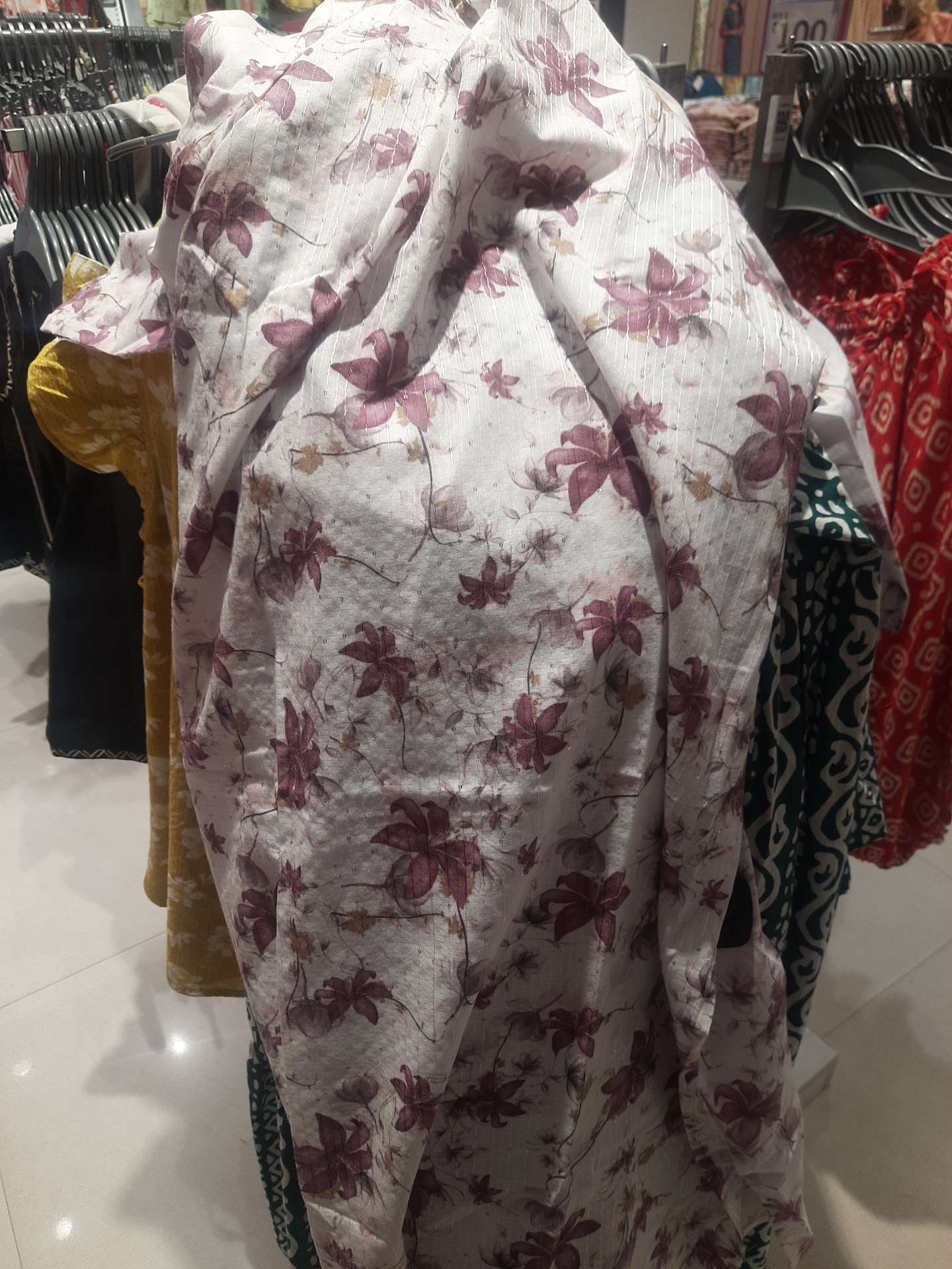 off white poly cotton kurta - 21926543 -  Zoom Image - 0