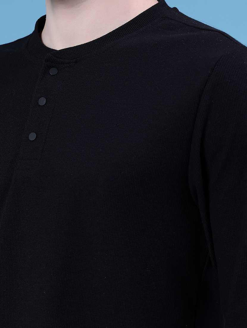 men solid long sleeve regular fit t-shirt - 21926566 -  Standard Image - 3