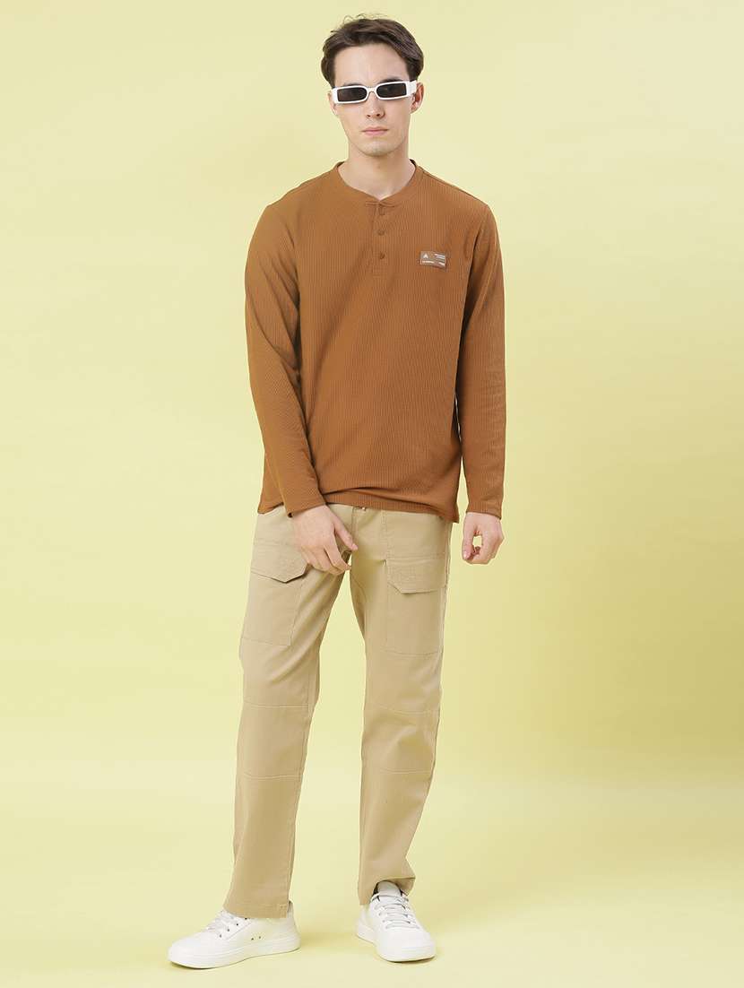 men solid long sleeve regular fit t-shirt - 21926567 -  Standard Image - 3