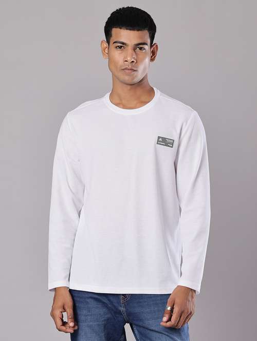 men solid long sleeve regular fit t-shirt - 21926601 -  Standard Image - 0