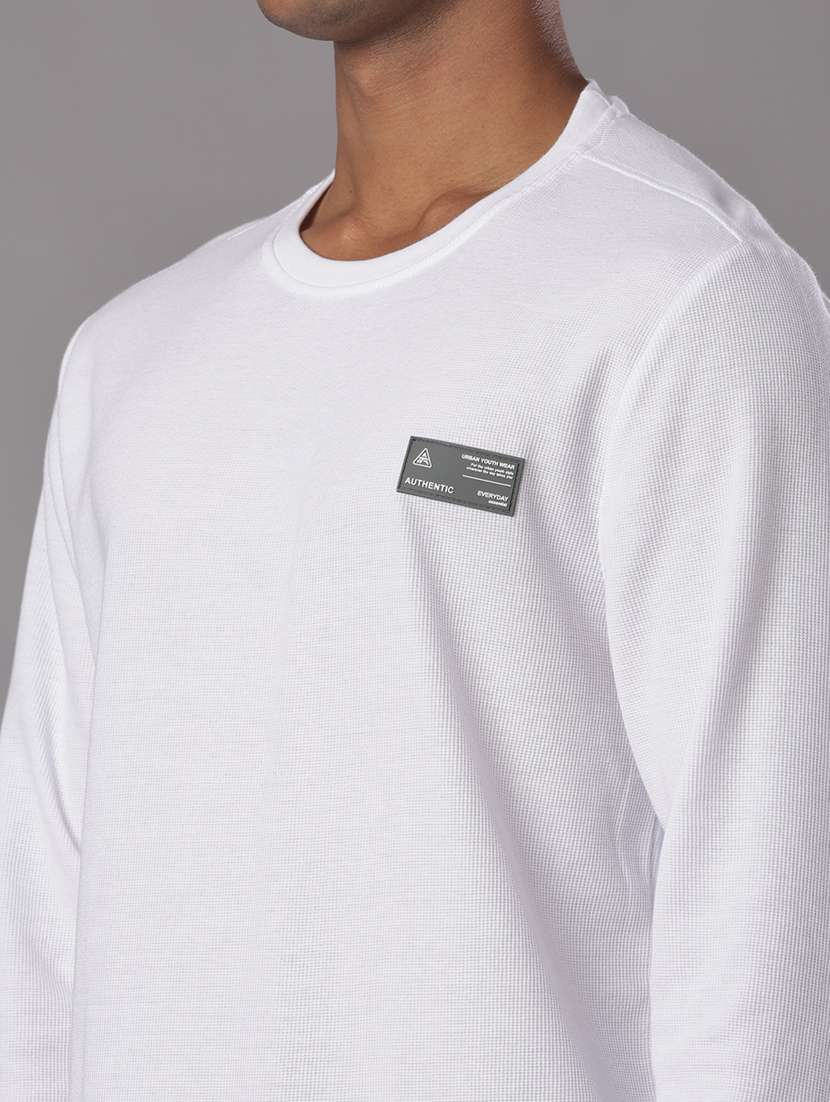 men solid long sleeve regular fit t-shirt - 21926601 - Standard Image - 3