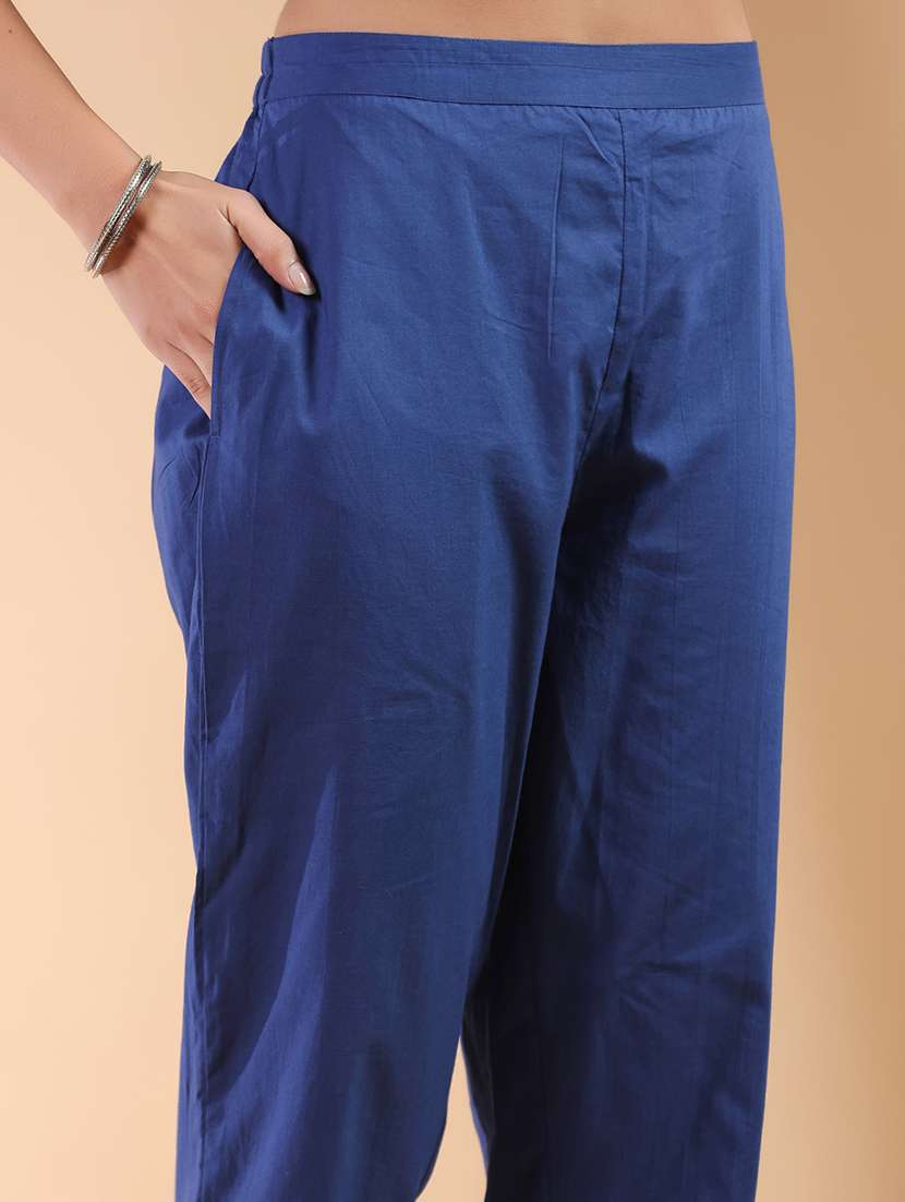 women three quarter sleeve kurta pant with dupatta set - 21926827 - Standard Image - 8