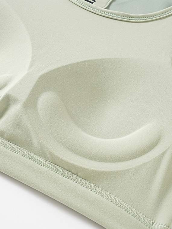 women solid lightly padded sports bra - 21926866 -  Standard Image - 5