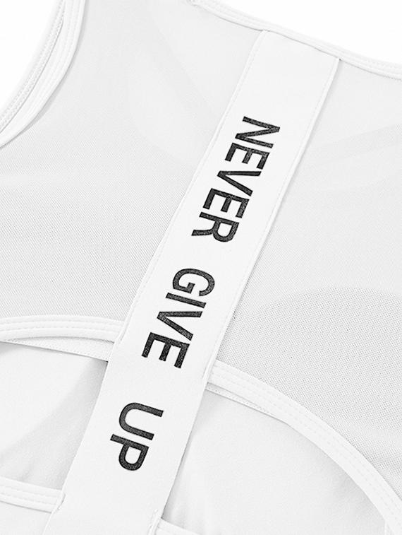 women solid lightly padded sports bra - 21926867 - Standard Image - 5
