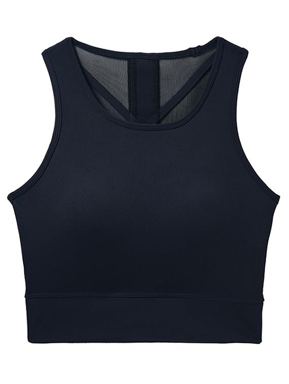 women solid lightly padded sports bra - 21926868 - Standard Image - 5
