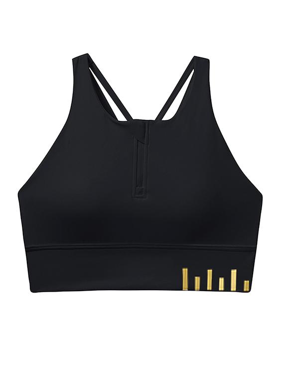 women solid lightly padded sports bra - 21926873 - Standard Image - 5