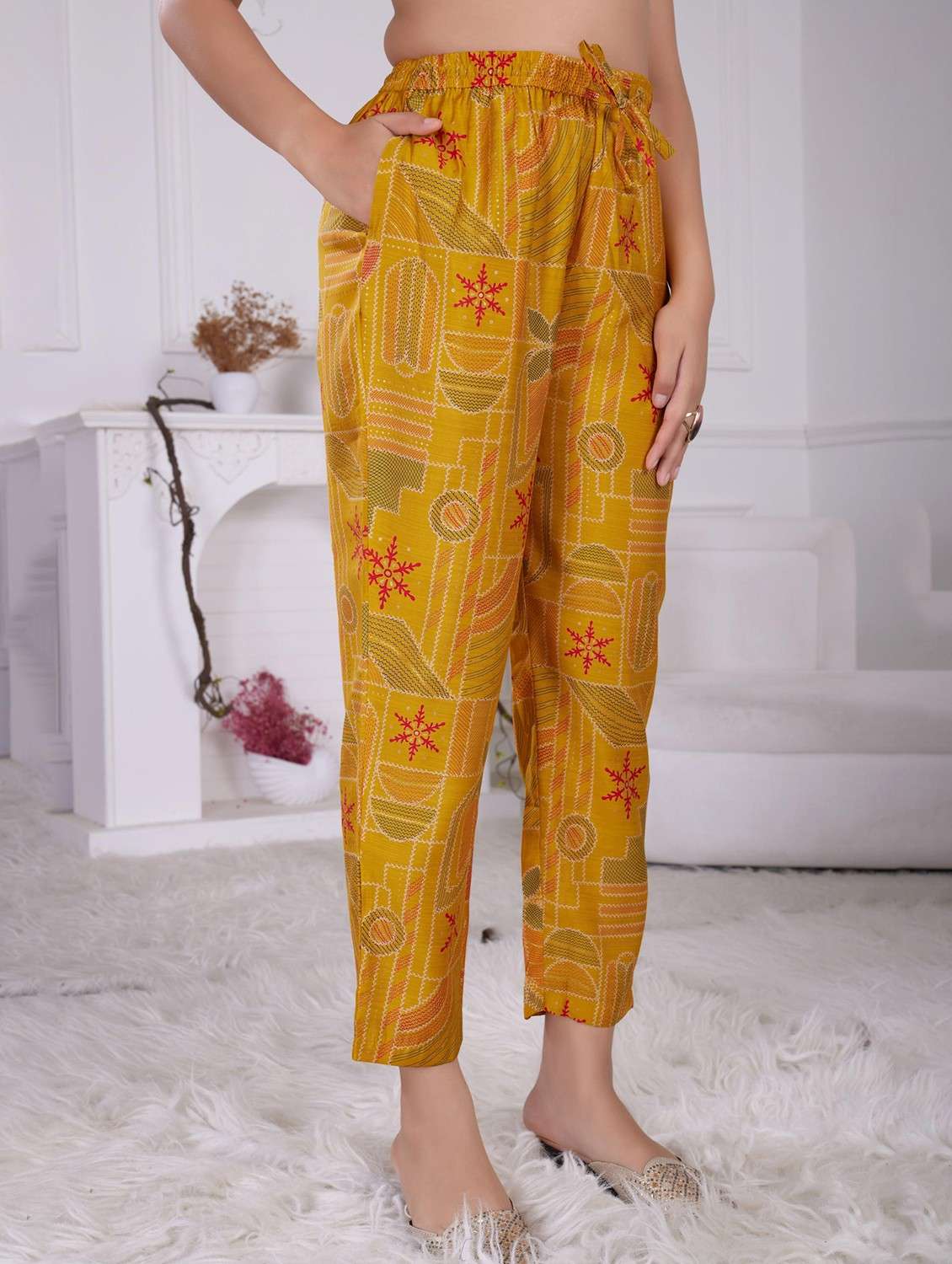 women printed long sleeve ethnic co-ord set - 21928018 - Standard Image - 3