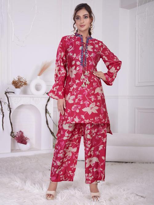 women printed long sleeve ethnic co-ord set - 21928021 -  Standard Image - 0