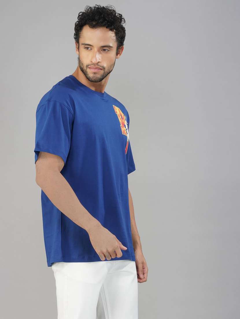 men printed short sleeves loose fit t-shirt - 21928058 -  Standard Image - 3