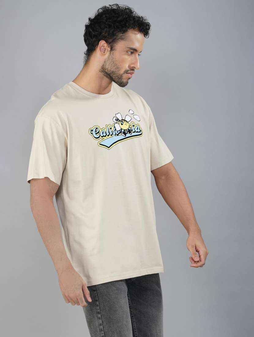 men printed short sleeves loose fit t-shirt - 21928059 -  Standard Image - 3