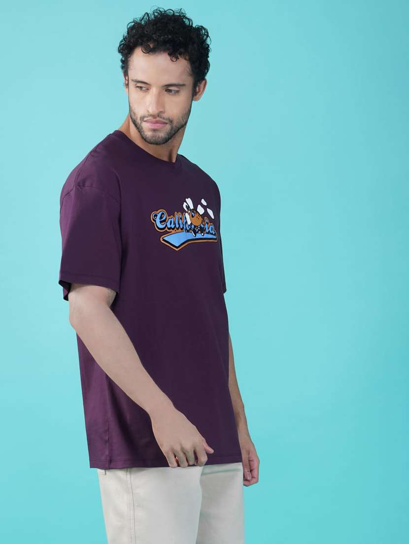 men printed short sleeves loose fit t-shirt - 21928060 -  Standard Image - 3