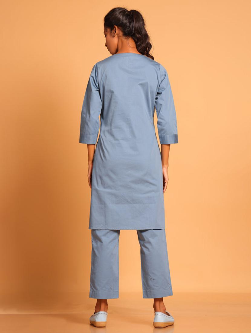 women color blocked ethnic co-ord set - 21928504 - Standard Image - 3