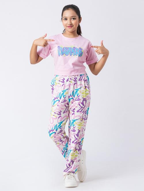 girls printed short sleeve pyjama set nightwear - 21928551 - Standard Image - 0