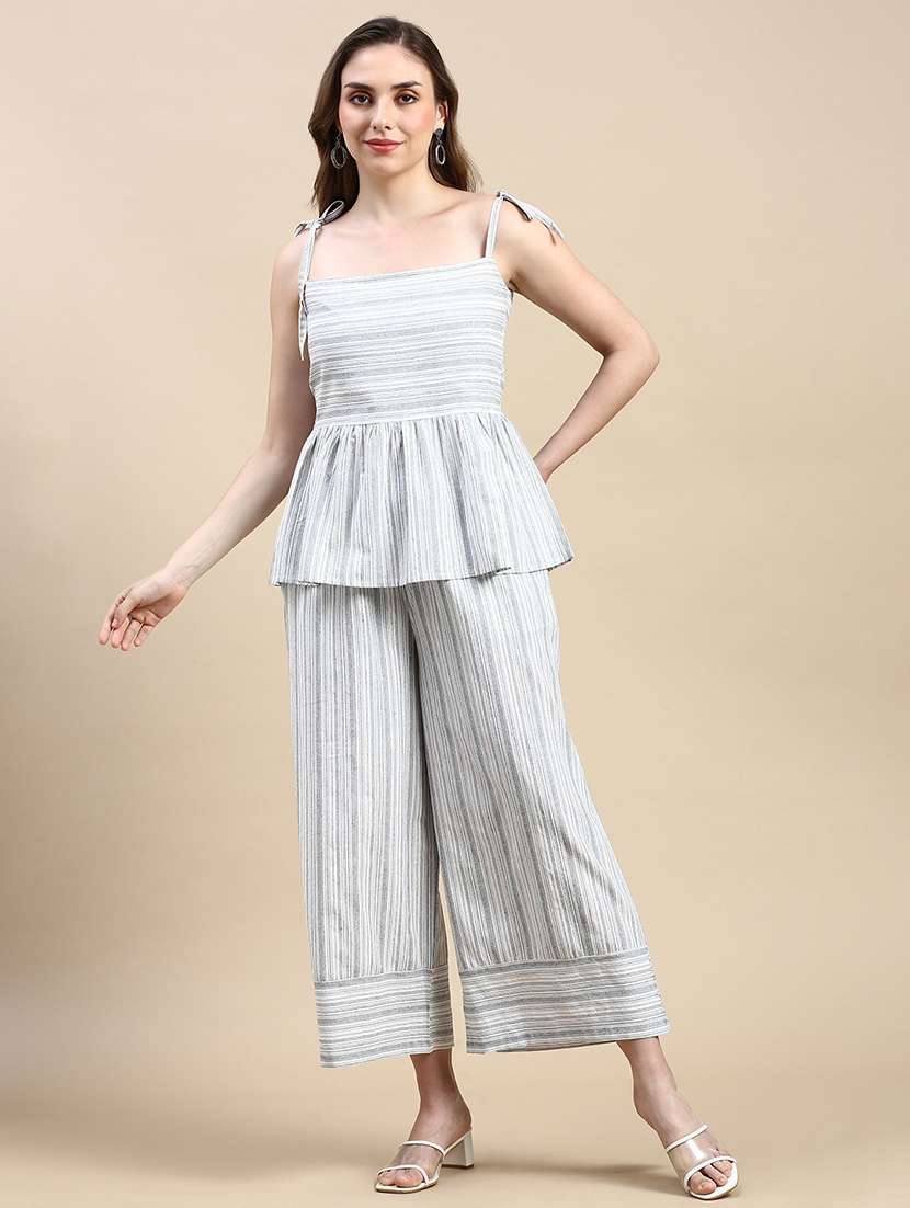 women self desiged high rise palazzo - 21928574 - Zoom Image - 0