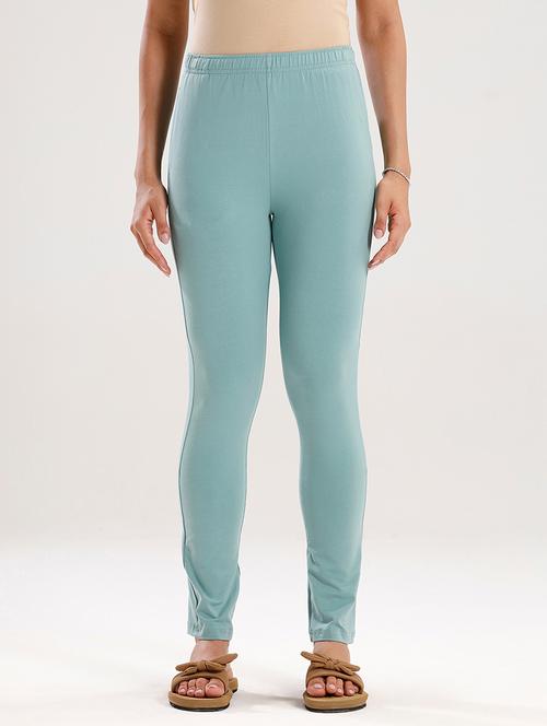 women solid mid rise ankle length legging - 21929581 - Standard Image - 0