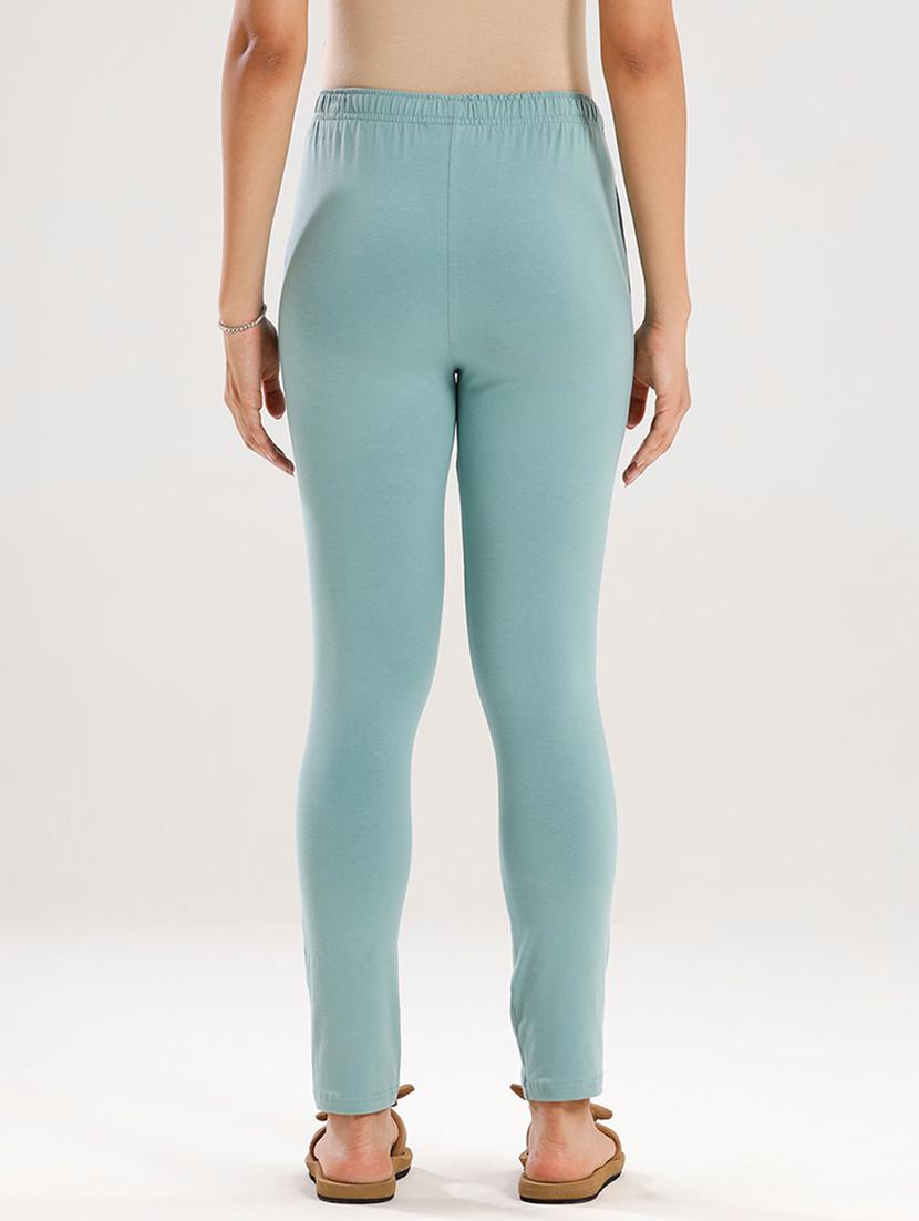 women solid mid rise ankle length legging - 21929581 - Standard Image - 3