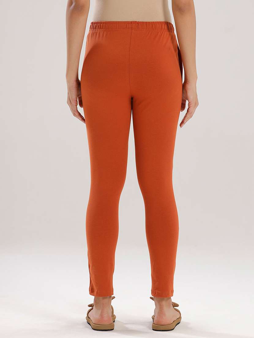 women solid mid rise ankle length legging - 21929586 -  Standard Image - 3