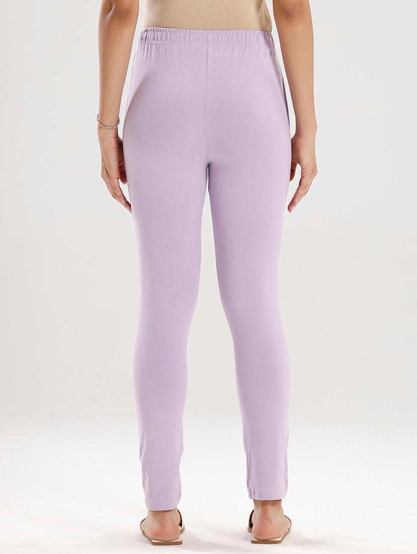 women solid mid rise ankle length legging - 21929588 - Standard Image - 3