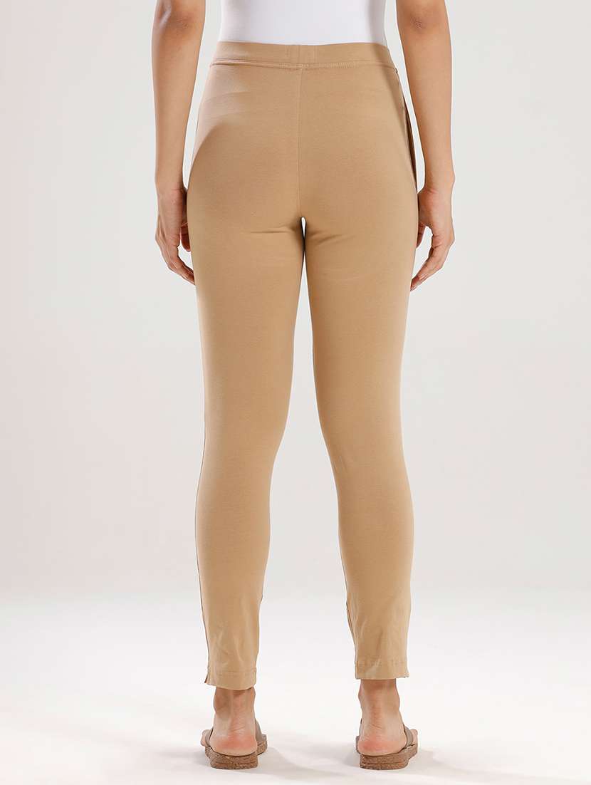 women solid mid rise ankle length legging - 21929594 -  Standard Image - 3