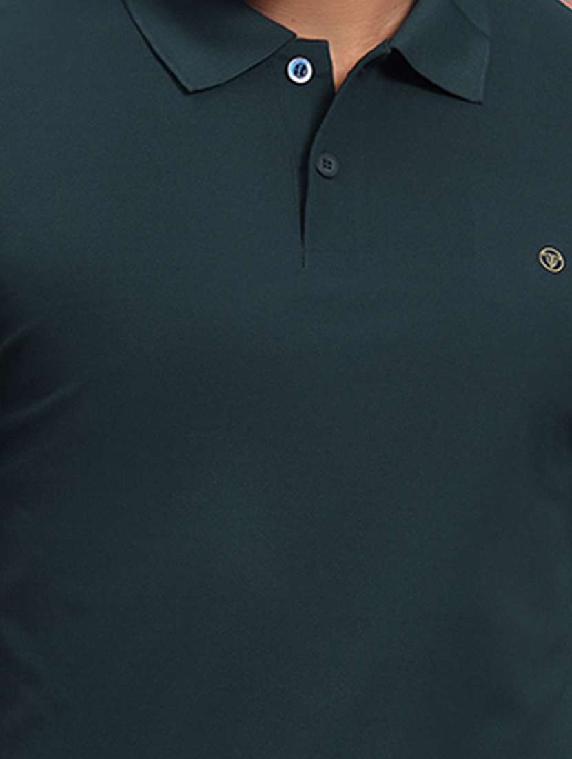 men solid short sleeve regular fit polo t-shirt - 21930278 - Standard Image - 3