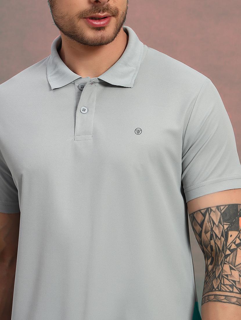 men solid short sleeve regular fit polo t-shirt - 21930280 - Standard Image - 3